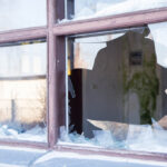 Summer Storms Broken Window